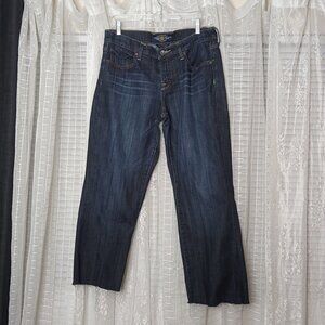 Lucky Brand Button Fly Dark Wash Denim "Easy Rider" Jeans Sz8/29